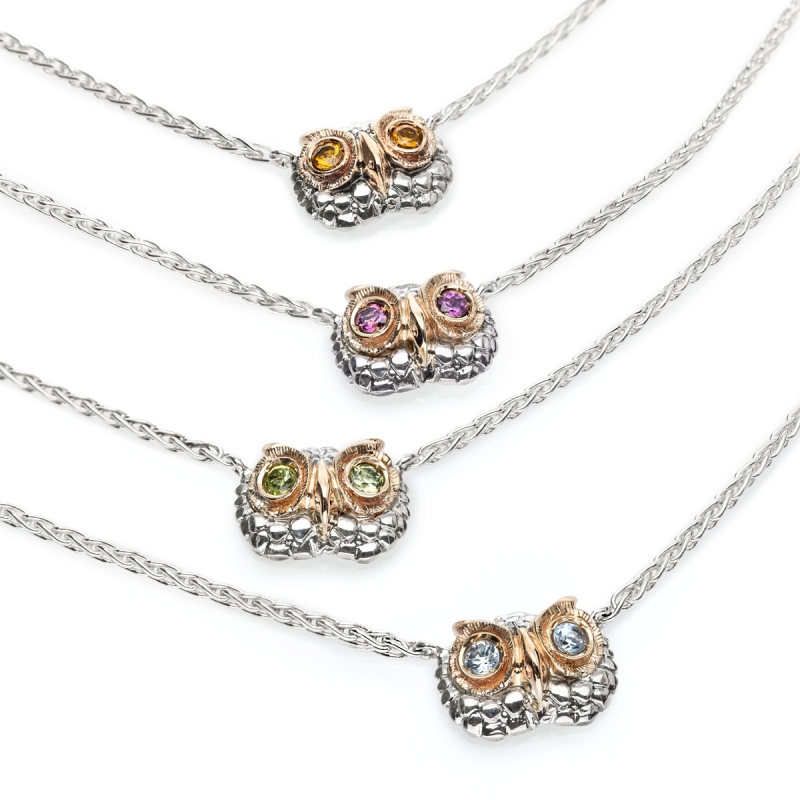 Collana Civetta new gialla