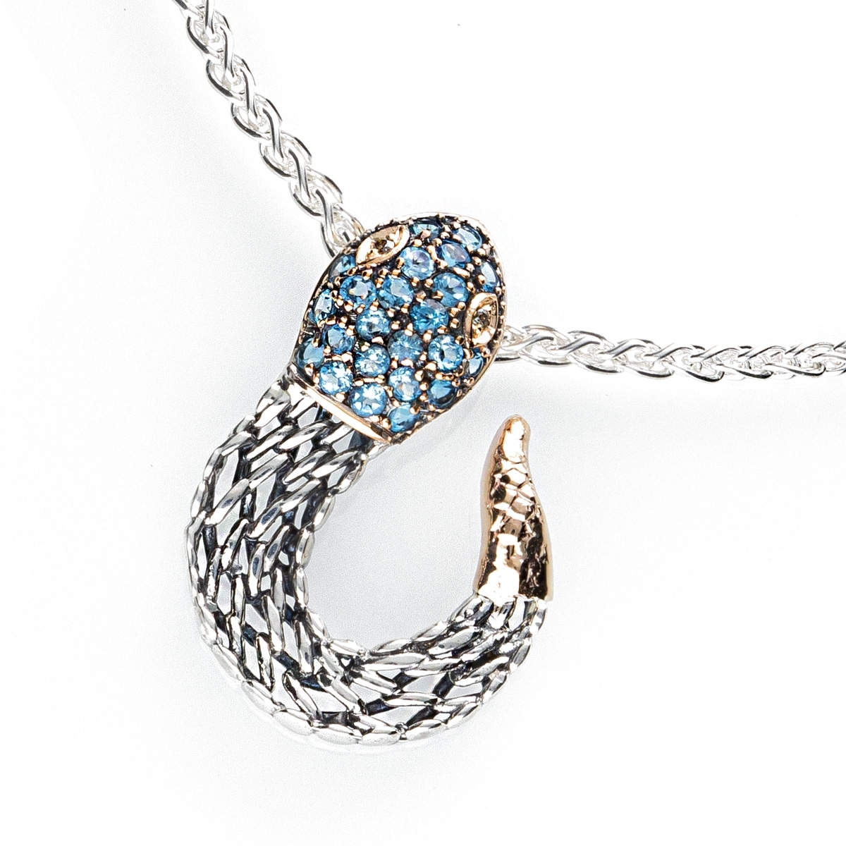 copy of Medievale collana serpente gold9kt&silver