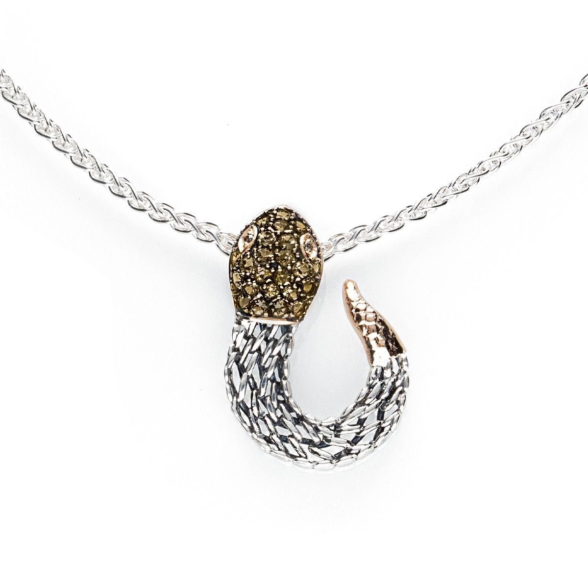 copy of Medievale collana serpente gold9kt&silver