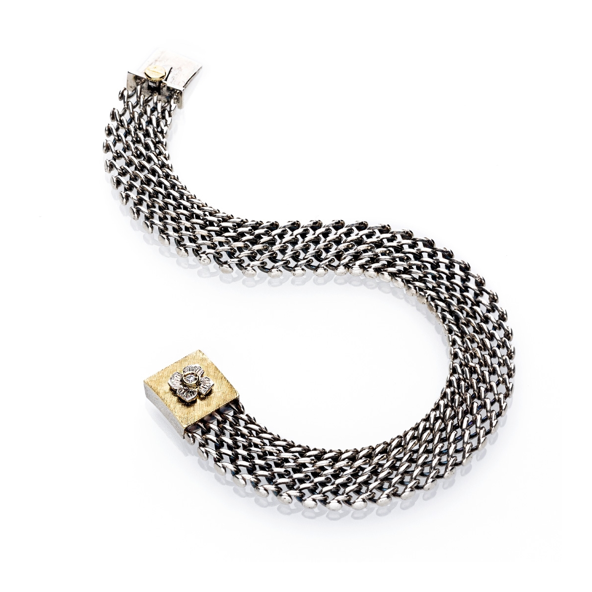 copy of Bracciale medievale grande gold18kt&silver