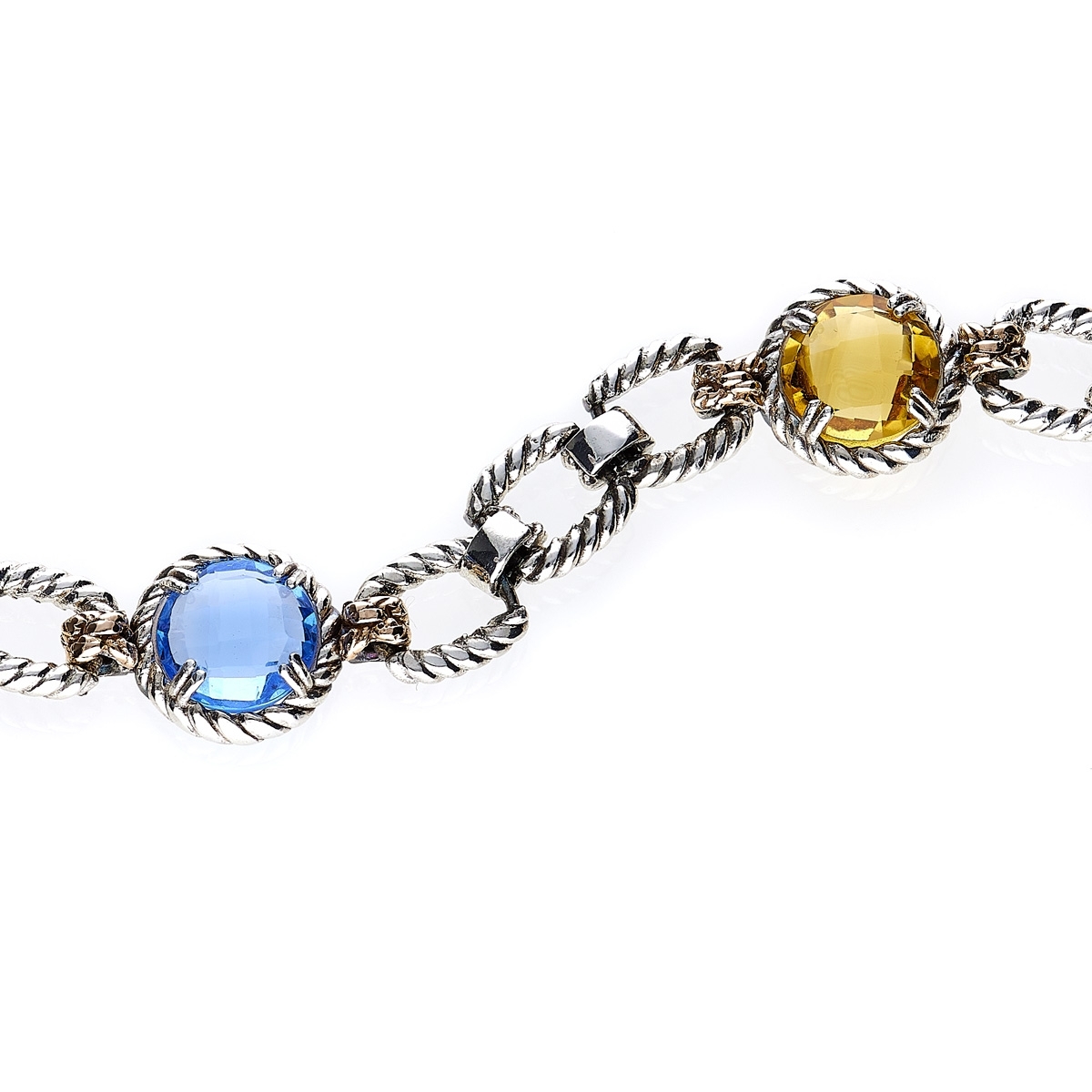 Bracciale Nodi intreccio 3 pietre