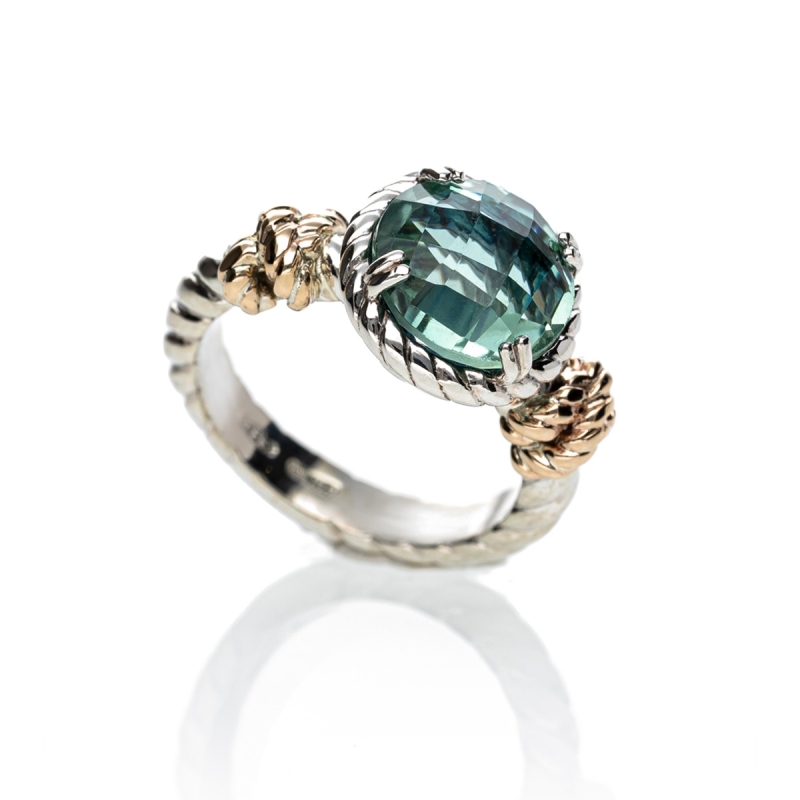 Anello Nodi intreccio pietra