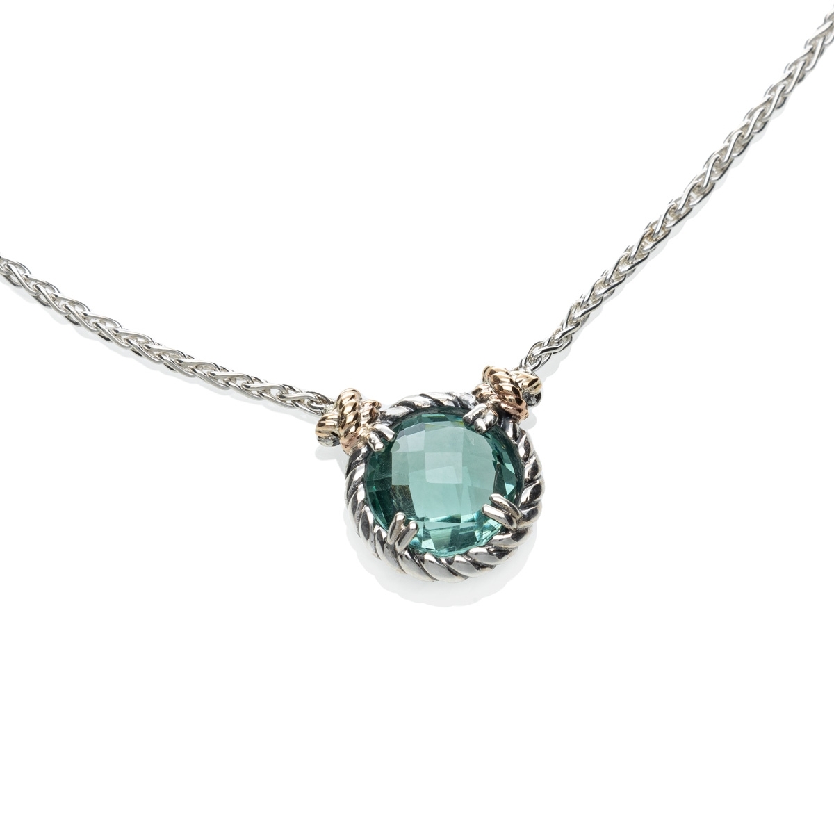 Collana Nodi intreccio 1 pietra