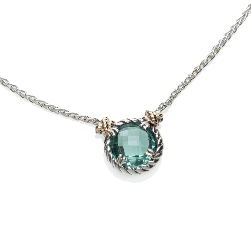 Collana Nodi intreccio 1 pietra