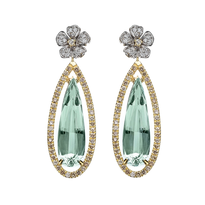 copy of Fiore di pesco fiori pendenti gold18kt