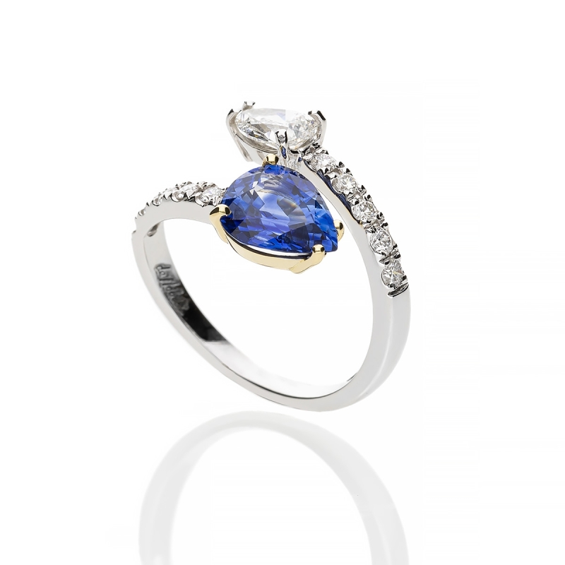 copy of Solitario Abbraccio gold18kt