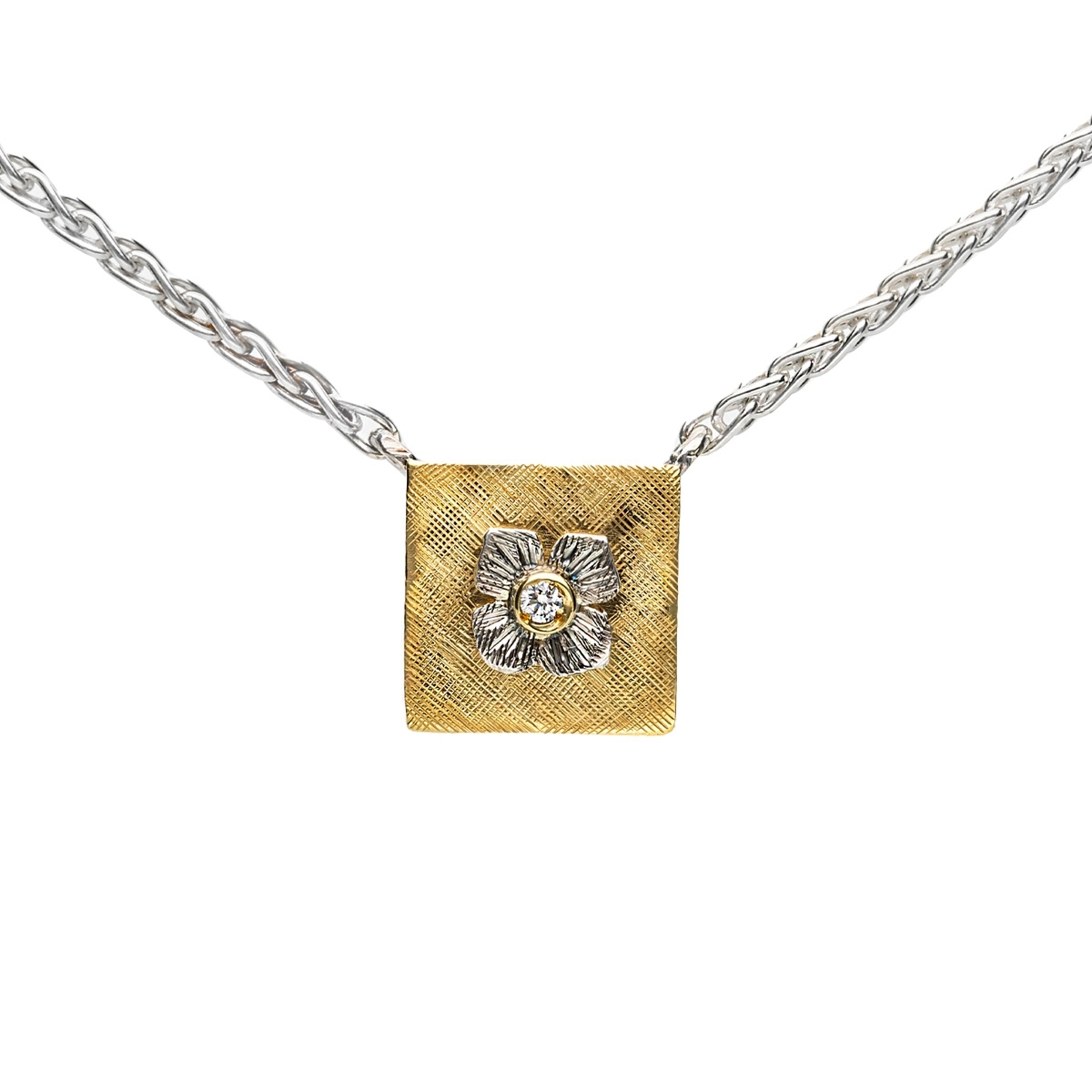 copy of Medievale fiori  piccolo gold18kt&silver