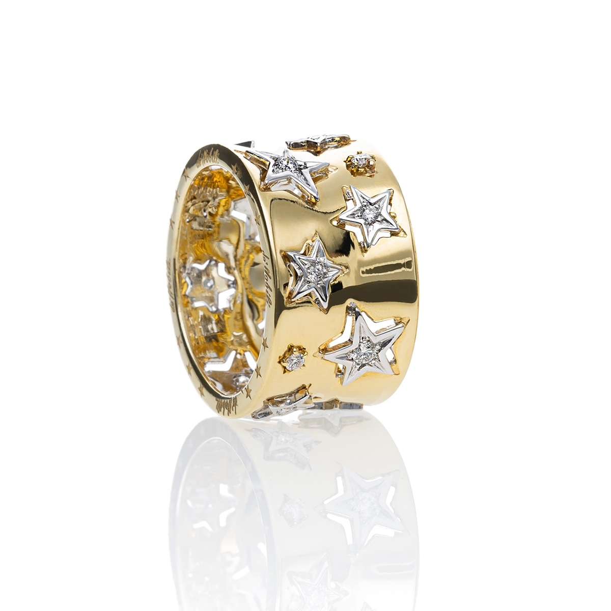 copy of Raggio di sole quadrato  piccolo gold18kt