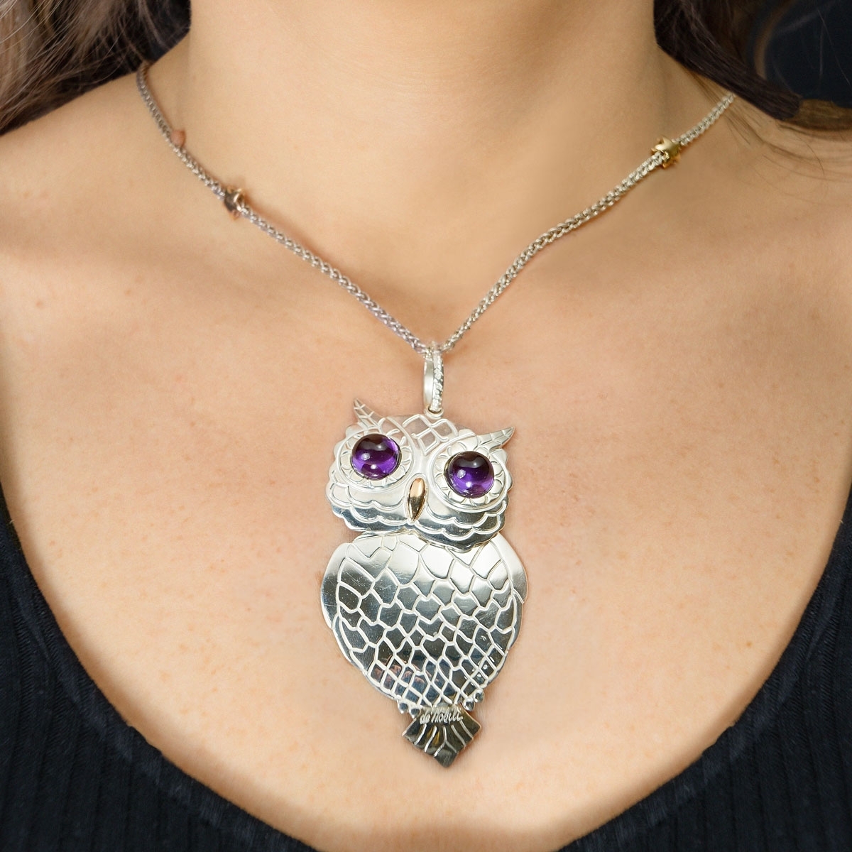 Civetta, big silver& gold9kt