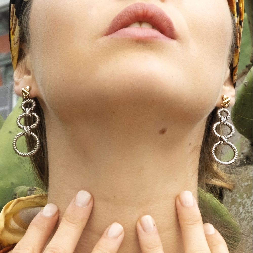 Orecchini Nodi intreccio cerchietti 2