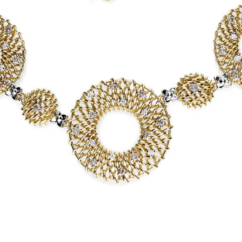 Collana Texture tre cerchi