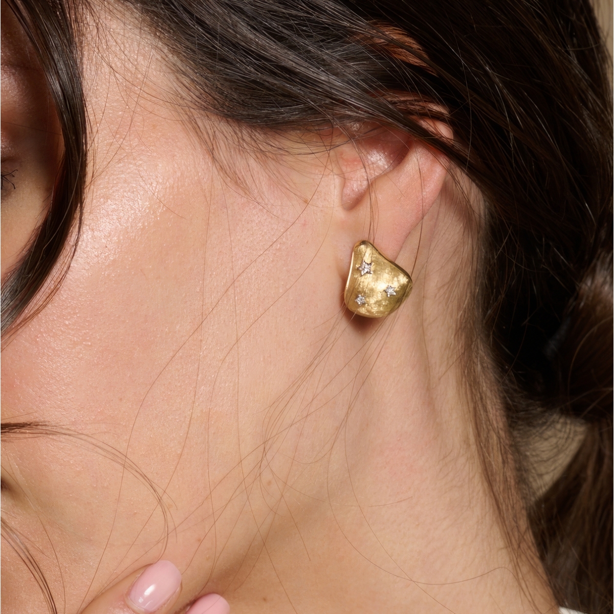 copy of Raggio di sole quadrato  piccolo gold18kt