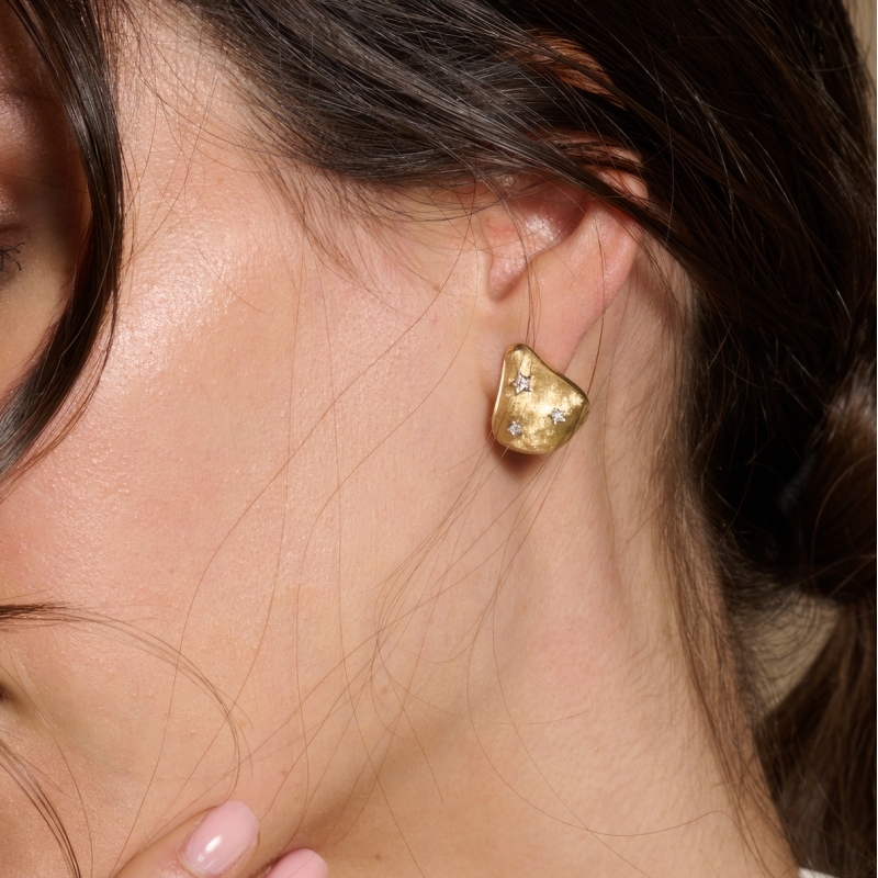 copy of Raggio di sole quadrato  piccolo gold18kt