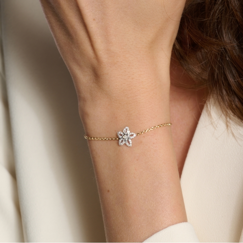 copy of Raggio di sole quadrato  piccolo gold18kt