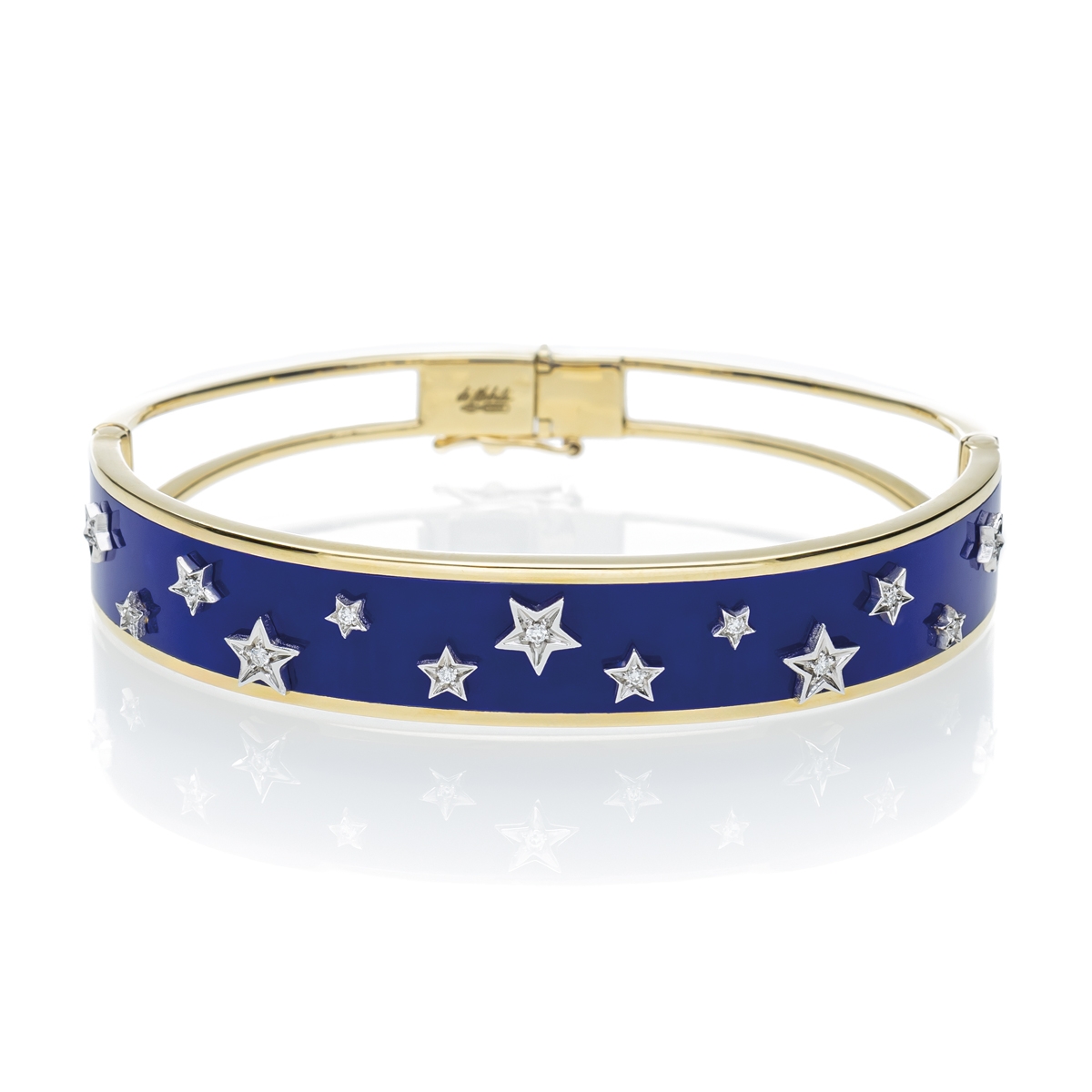 Bracciale Stella della Sera smalto blu e stelle