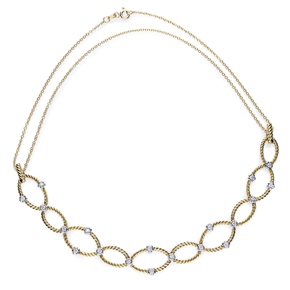 copy of Intreccio 5 fili fiori oro 18kt