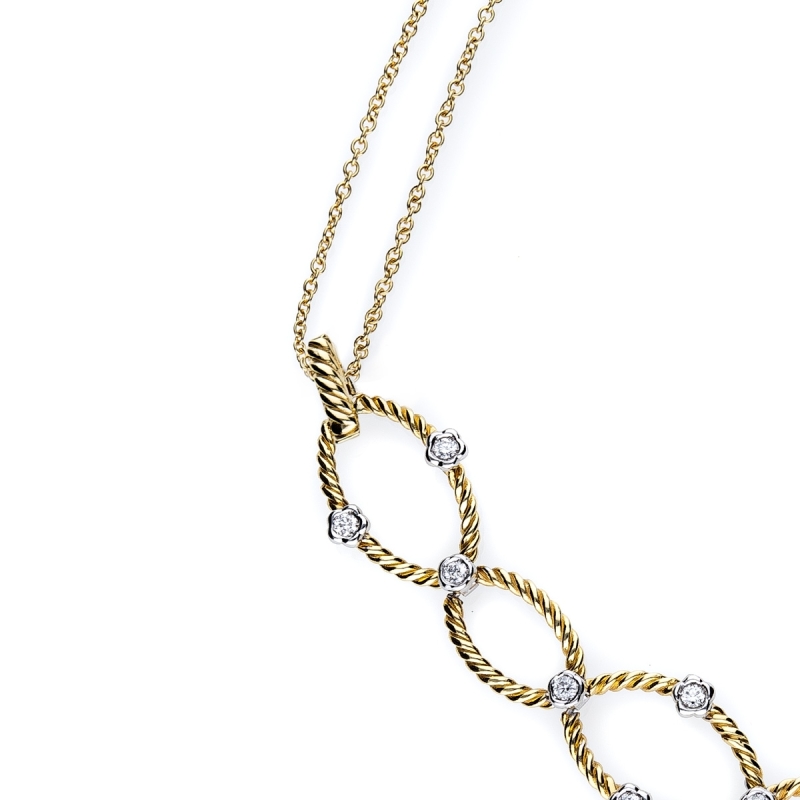 collana Intrecci ovali oro 18kt