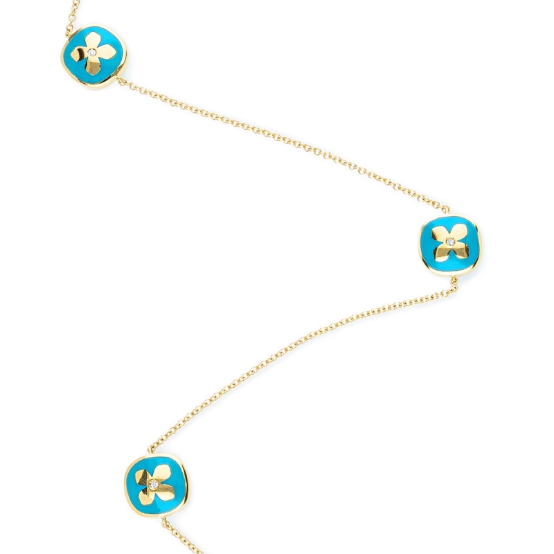 collana Allegra smalto 7 fiori piccoli