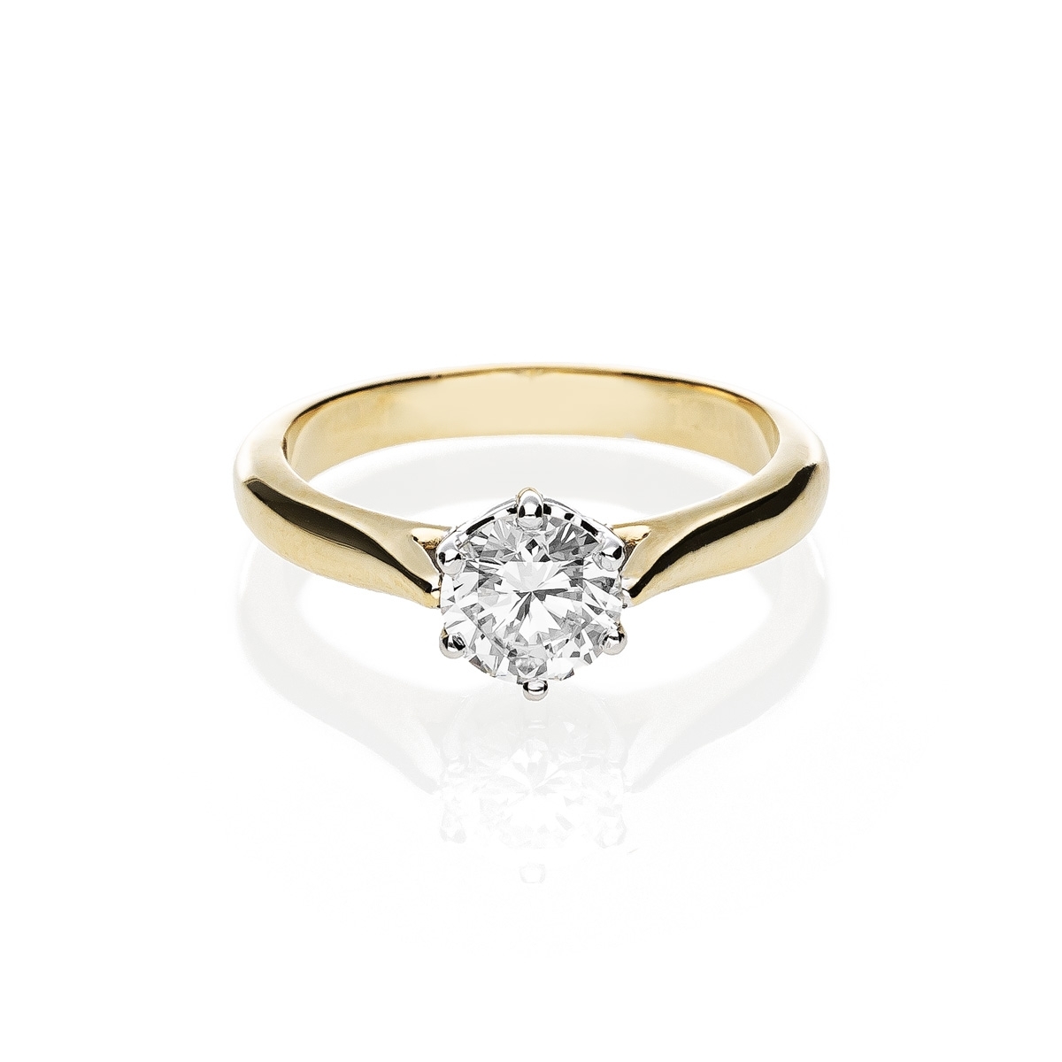 copy of Solitario Corona 6 griffe gold18kt