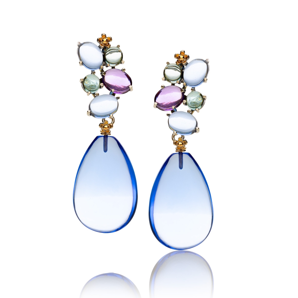 Positano large drop earrings