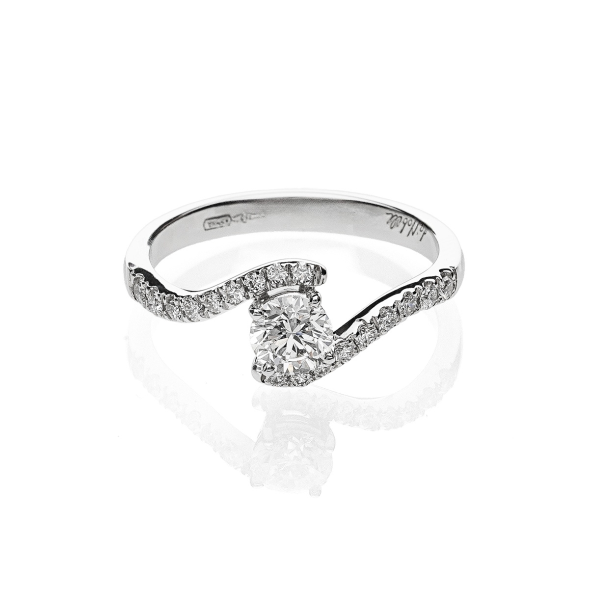 copy of Solitario Abbraccio gold18kt