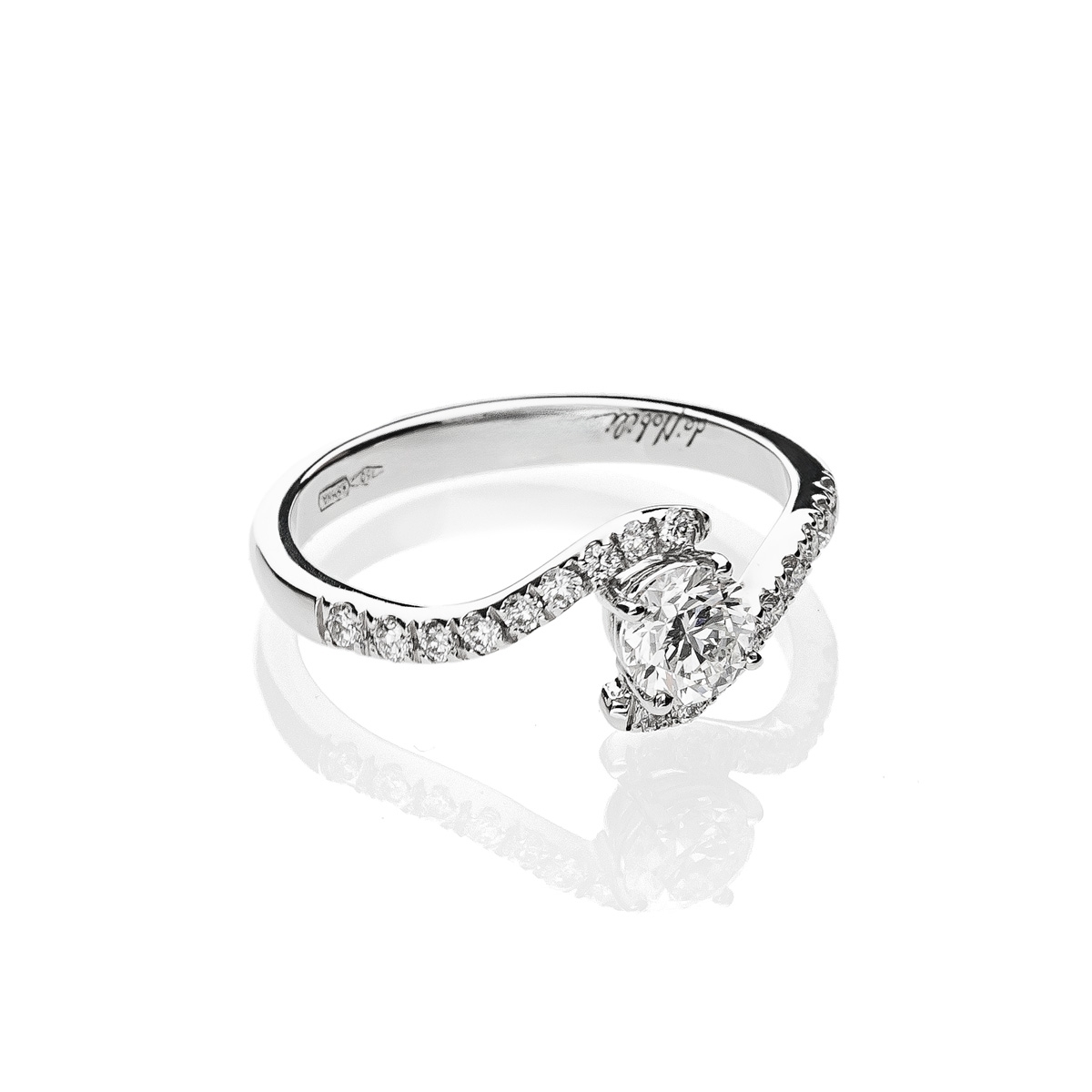 copy of Solitario Abbraccio gold18kt