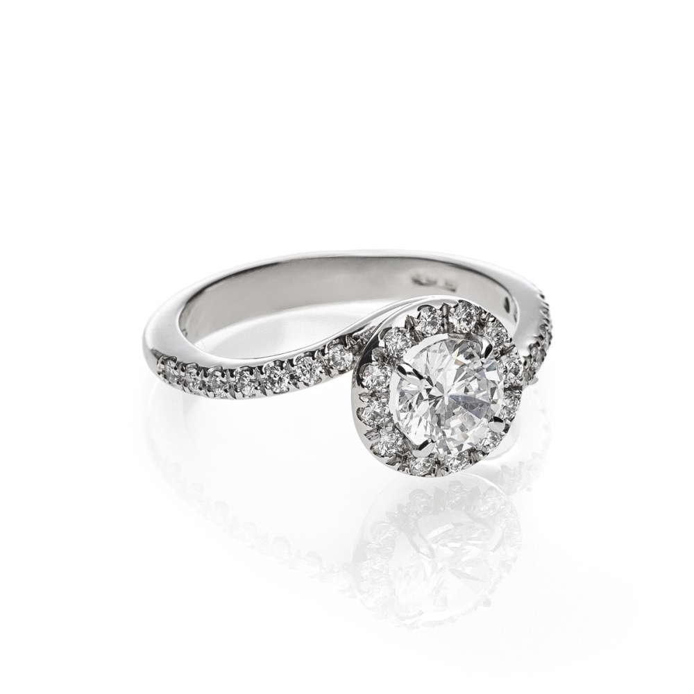 Solitario Abbraccio gold18kt 2