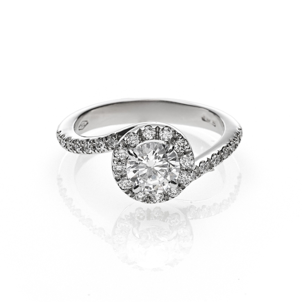 Solitario Abbraccio gold18kt