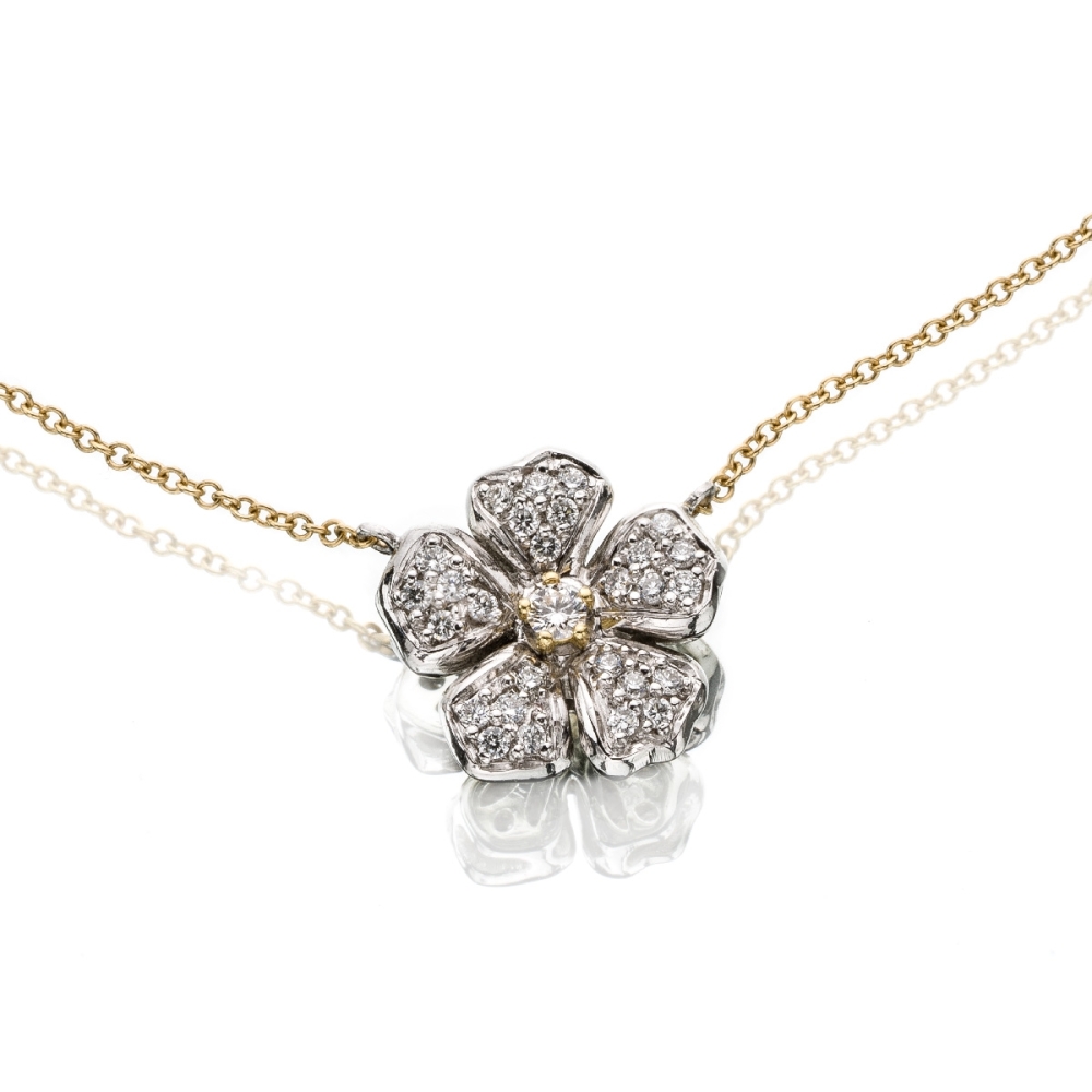 Fiore di pesco fiore enorme gold18kt