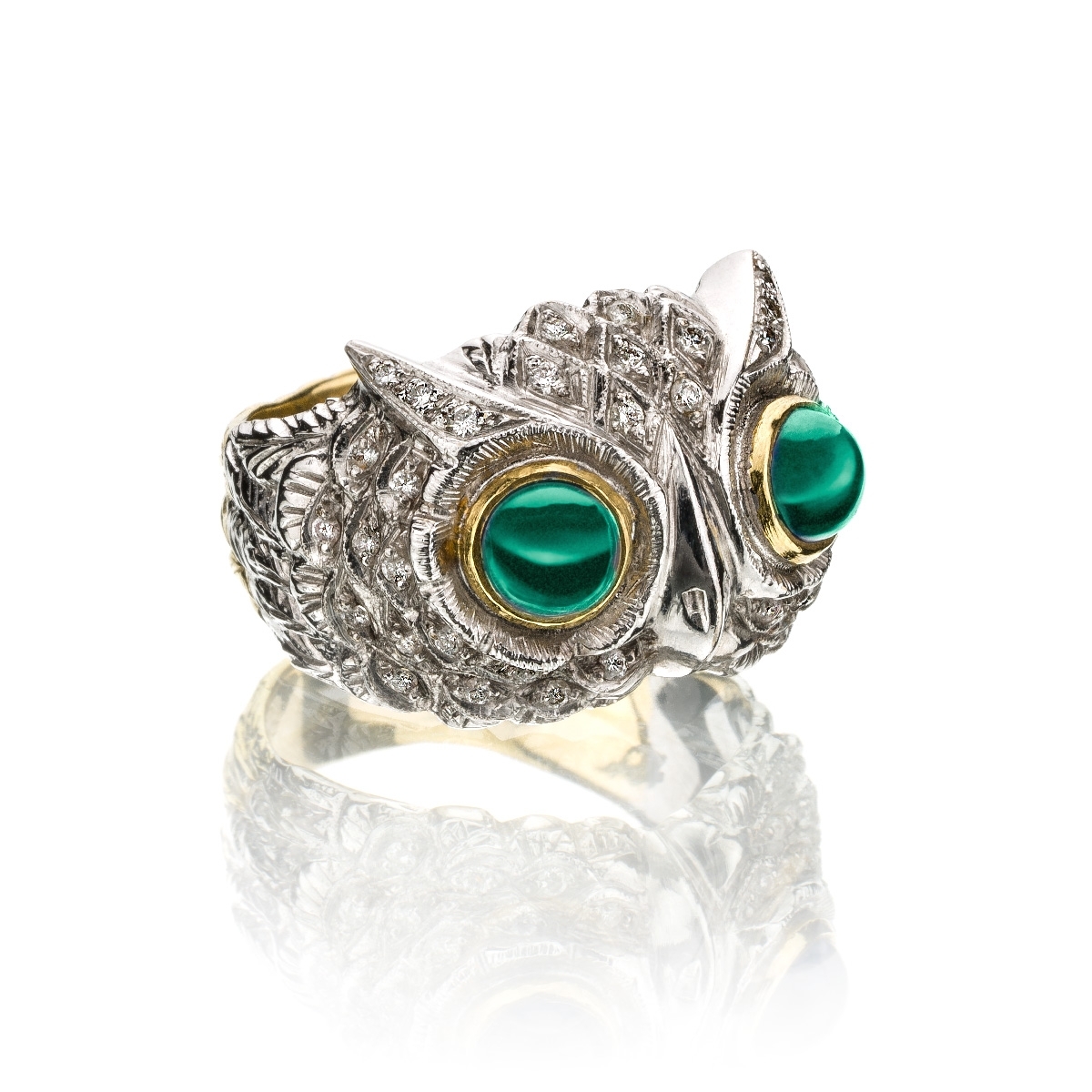 Anello Civetta Classic verde