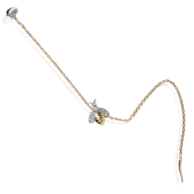 Api fiore di pesco gold18kt