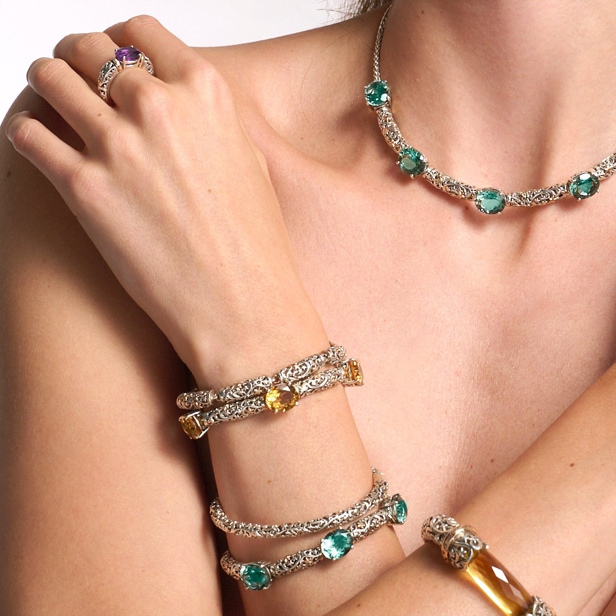 Polvere di Stelle bridges with stones bracelet