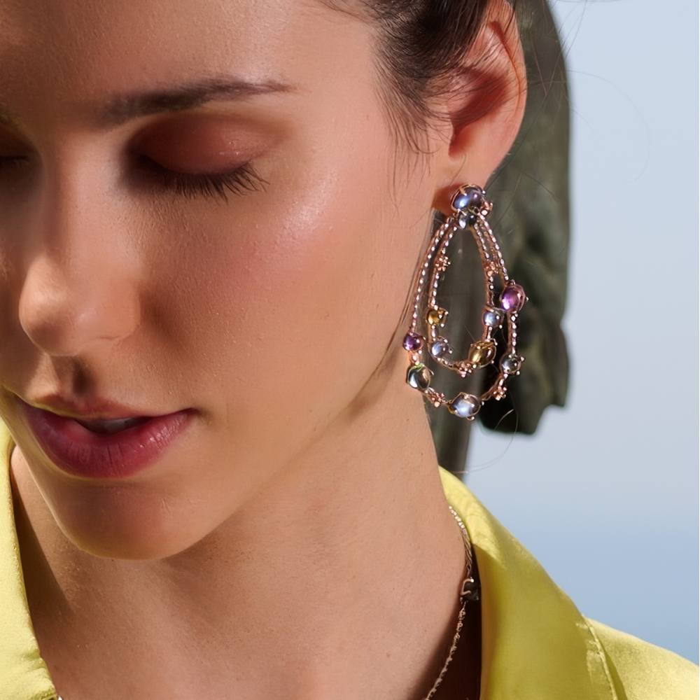 Positano large circle earrings 2