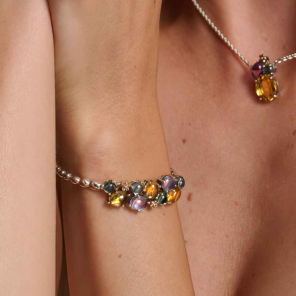 Positano bracelet silver&gold9kt 2