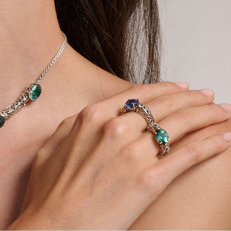 Polvere di stelle oval stone circlet