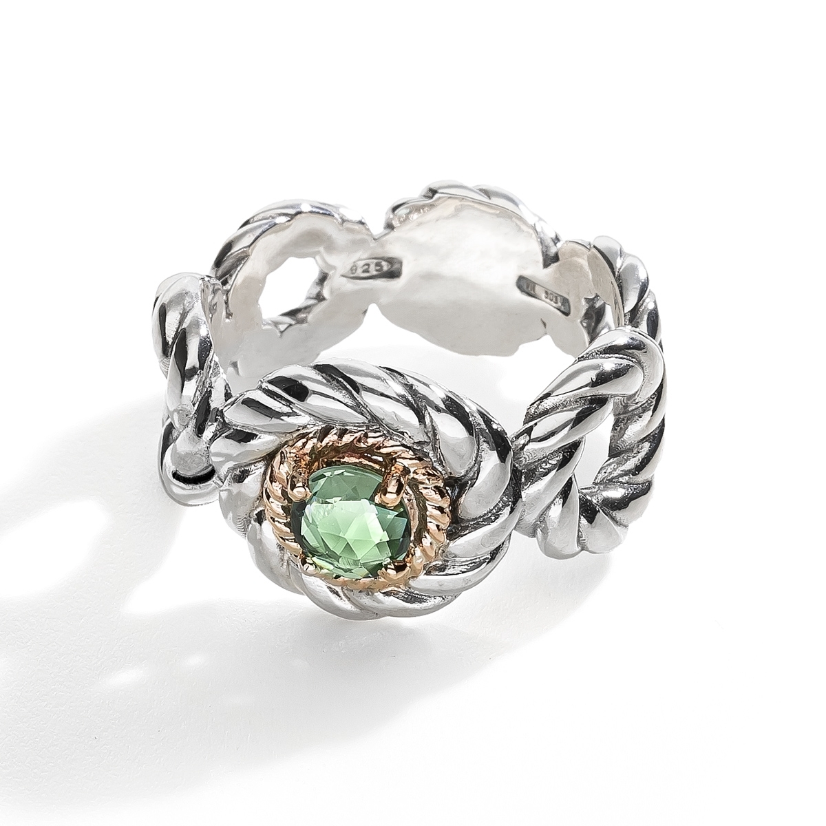 Anello Nodi tondini pietre