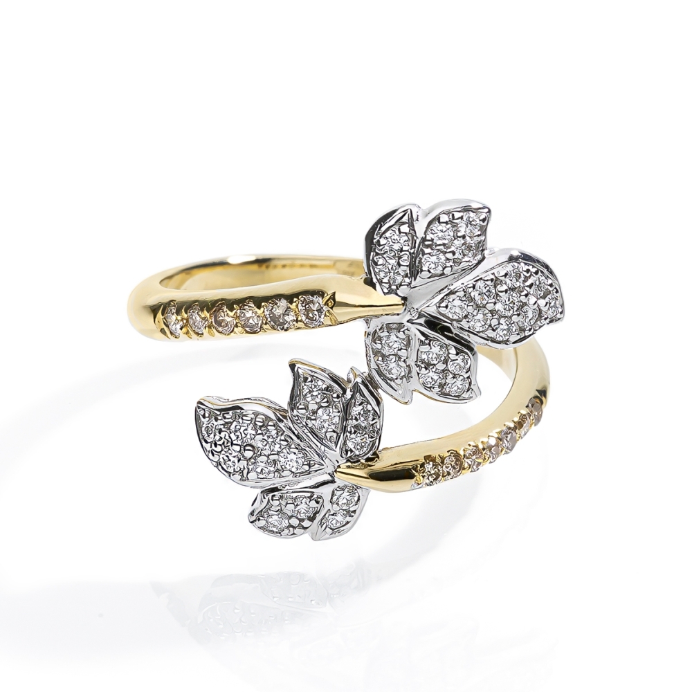 Anello Foglia contrarié