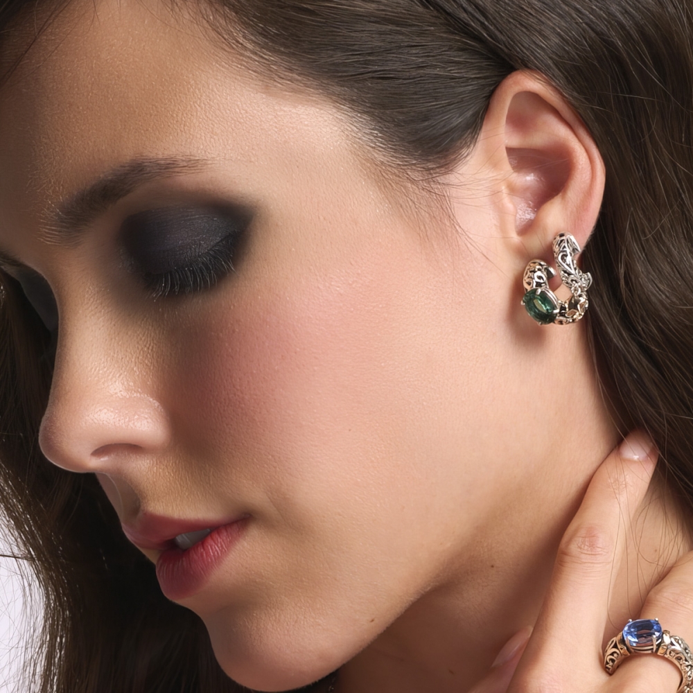 Polvere di Stelle earrings with dome 2