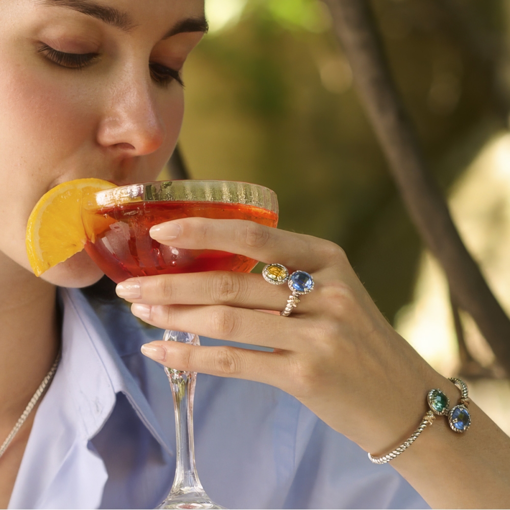 Bracciale Nodi intreccio pietra 2