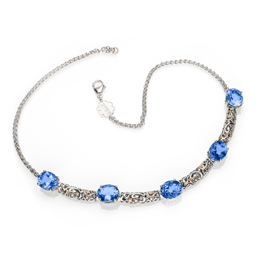 Collana Polvere di Stelle ponti piccoli con pietre