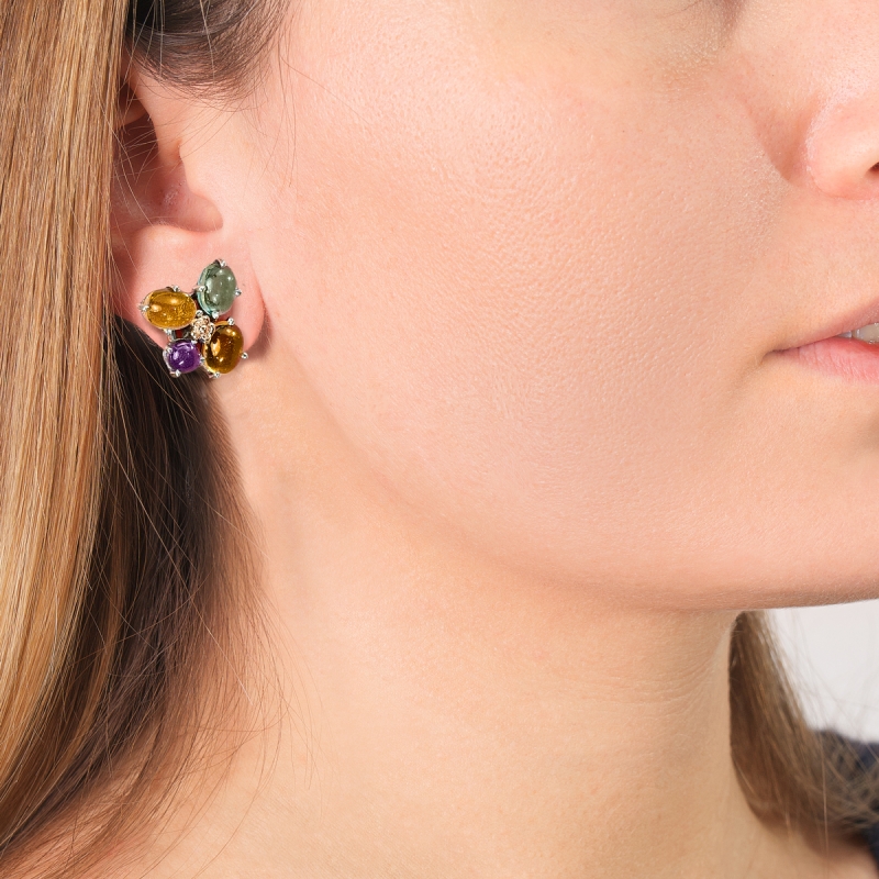 Positano lobe cover earrings A