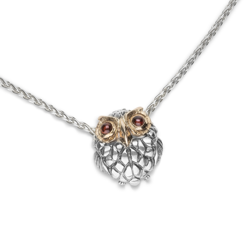 Collana Civetta cerchio grande