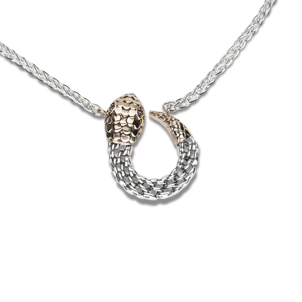 copy of Medievale collana serpente gold9kt&silver