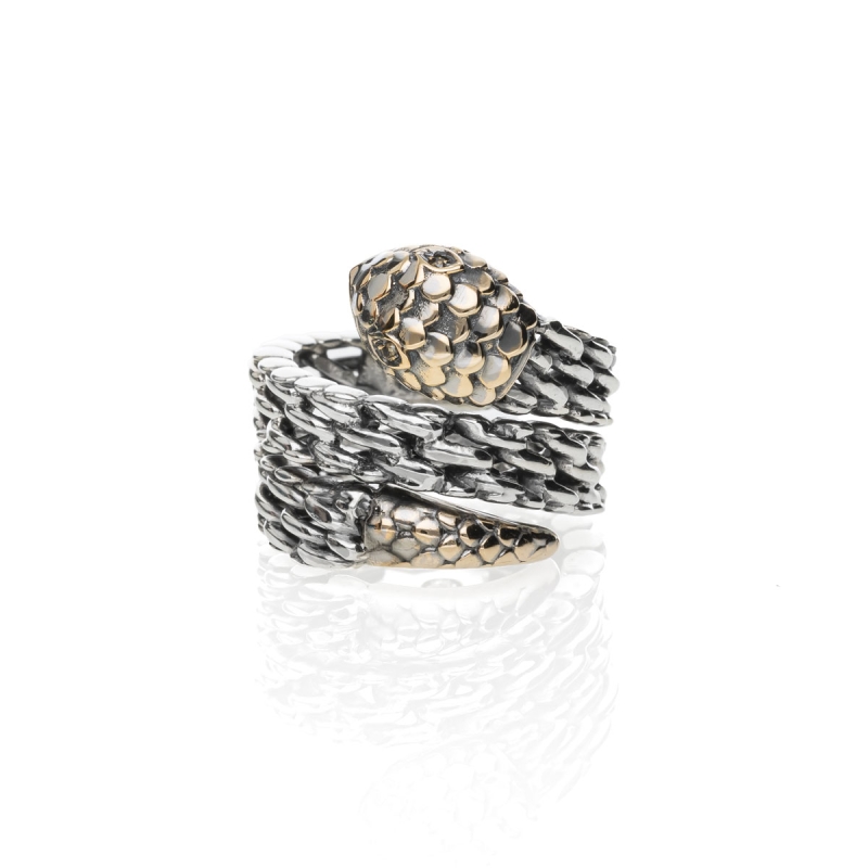 copy of Medievale collana serpente gold9kt&silver