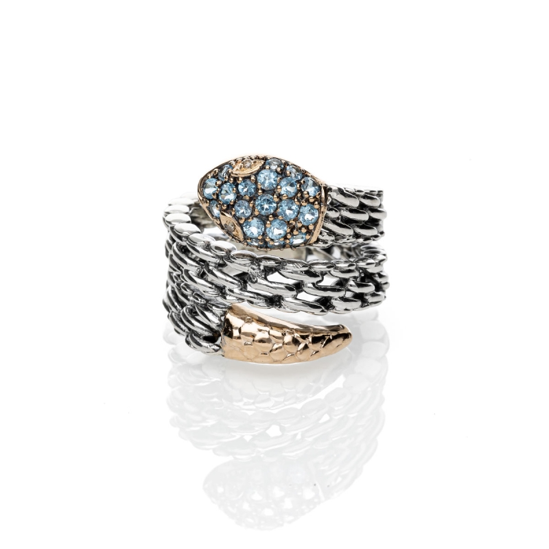 copy of Medievale collana serpente gold9kt&silver