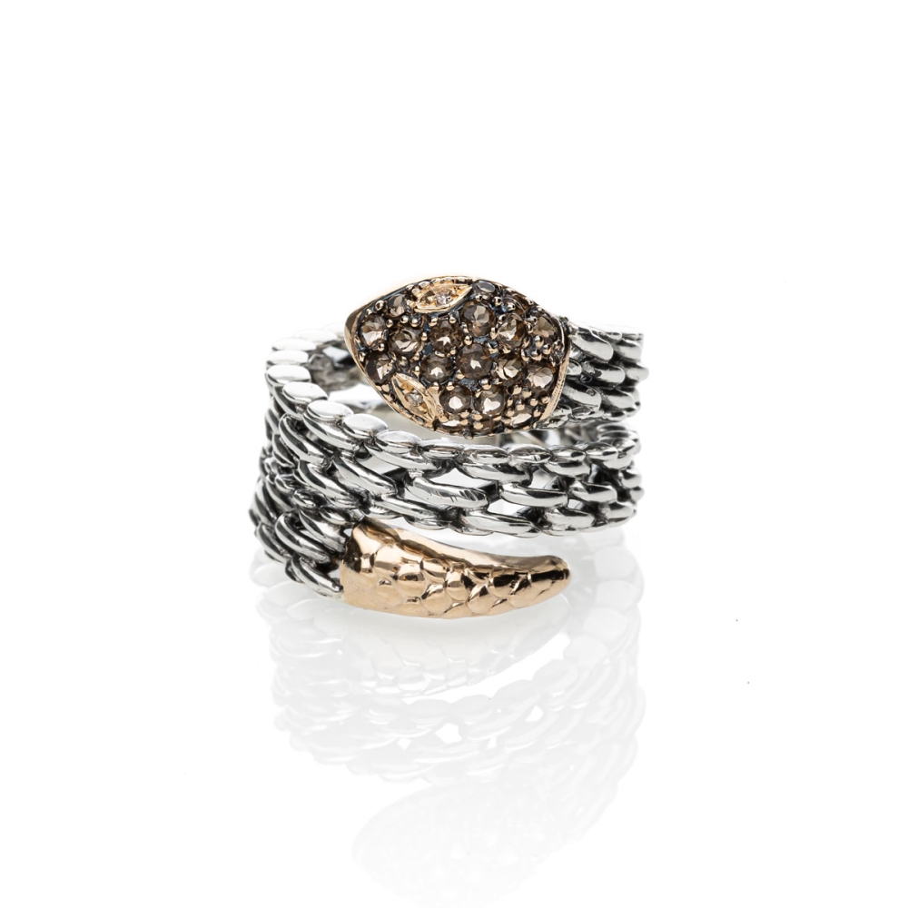 copy of Medievale collana serpente gold9kt&silver