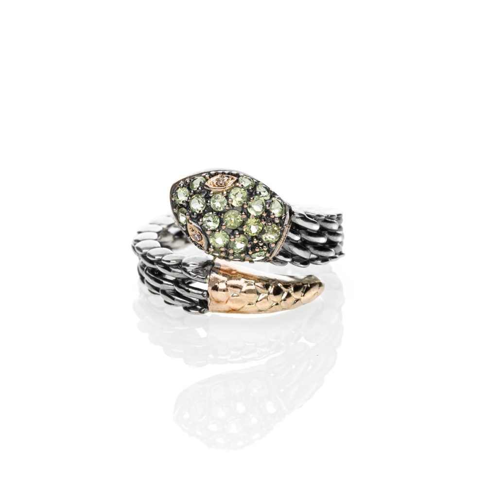 anello Medievale serpente piccolo