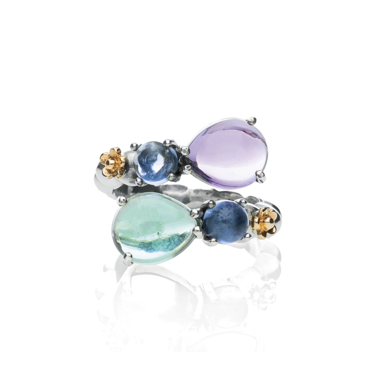 Anello Positano goccettine contrarie'