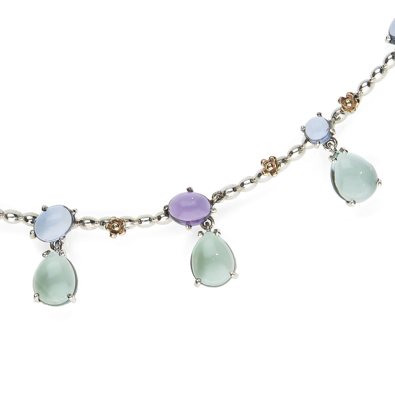 Collana Positano un cerchio con gocce