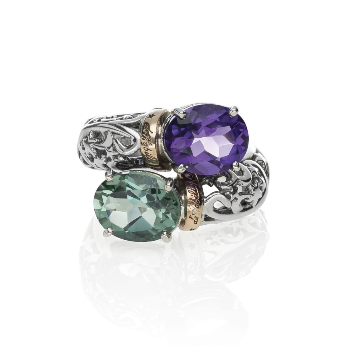 Anello Polvere di Stelle contrarie' pietra ovale